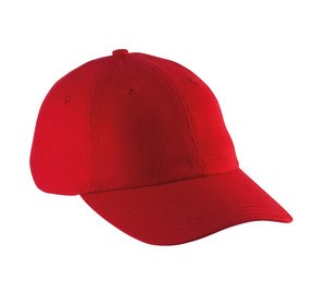 K-up KP154 - LOW PROFILE CAP - 6 PANELS Czerwony