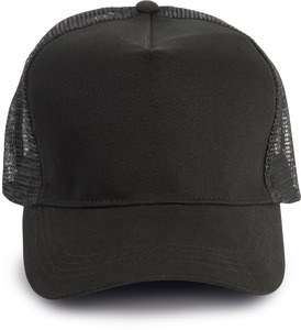 K-up KP137 - TRUCKER MESH CAP - 5 PANELS Czerń/czerń