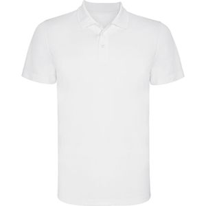 Roly PO0404 - MONZHA Techniczna koszulka polo z krótkim rękawem Biały