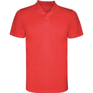 Roly PO0404 - MONZHA Techniczna koszulka polo z krótkim rękawem Czerwony