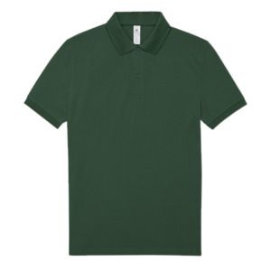 B&C BCID1 - Męska koszulka polo z krótkim rękawem Butelkowa zieleń