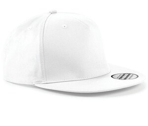 Beechfield BF610 - Płaska czapka z daszkiem Biały