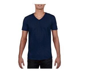 Gildan GN646 - Męska koszulka z dekoltem w szpic 100% bawełny