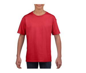 Gildan GN649 - koszulka dziecięca Softstyle Czerwony