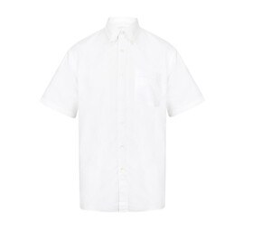 Henbury HY515 - Klasyczna koszula Oxford z krótkim rękawkiem Biały