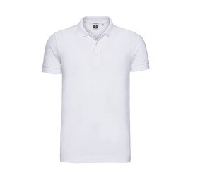 Russell JZ566 - Męska bawełniana koszulka polo Biały