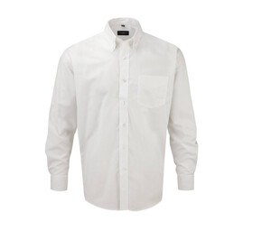 Russell Collection JZ932 - męska koszula typu oxford Biały