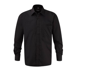 Russell Collection JZ936 - Koszula z czystej bawełny Czarny