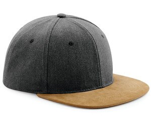 Beechfield BF668 - Zamszowa czapka Vintage czerń
