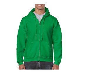 Gildan GN960 - duża męska bluza z kapturem na zamek Irlandzka zieleń