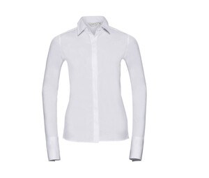 Russell Collection JZ60F - Koszula dopasowana do kobiecej sylwetki Biały