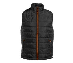 Pen Duick PK310 - Męska kurtka puchowa bez rękawów, wodoodporna i wiatroszczelna Czarno/pomarańczowy