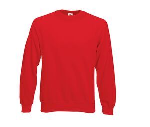 Fruit of the Loom SC260 - męski sweter z raglanowymi rękawami Czerwony