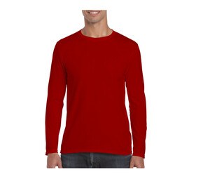 Gildan GN644 - koszulka męska z długim rękawem Czerwony