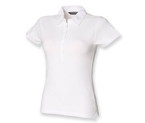 Skinnifit SK042 - elastyczna koszulka polo damska Biały
