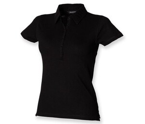 Skinnifit SK042 - elastyczna koszulka polo damska Czarny