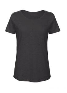 B&C BC047 - koszulka damska z bawełny organicznej Szykowna czerń