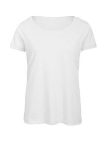 B&C BC056 - koszulka damska Tri-Blend Biały