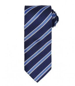 Premier PR783 - Waffle Stripe Tie Granatowy/ ciemnoniebieski