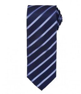 Premier PR784 - Sports Stripe Tie Granatowy/ ciemnoniebieski
