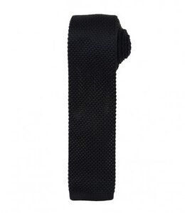 Premier PR789 - Slim Knitted Tie Czarny
