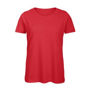 B&C BC02T - koszulka damska 100% bawełna Czerwony