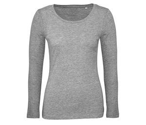 B&C BC071 - Koszulka damska z długim rękawem 100% bawełny organicznej