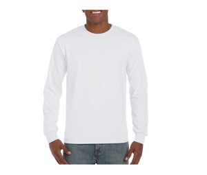 Gildan GN401 - koszulka męska z długim rękawem Biały