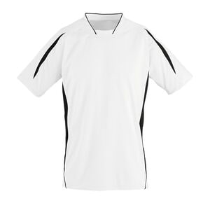 SOL'S 01638 - MARACANA 2 SSL Koszulka Z Krótkim Rękawem Biało/czarny