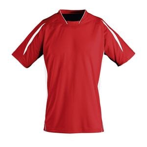 SOL'S 01638 - MARACANA 2 SSL Koszulka Z Krótkim Rękawem Czerwono/biały