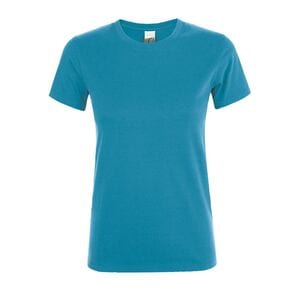 SOL'S 01825 - REGENT WOMEN Damski T Shirt Z Okrągłym ściągaczem Aqua