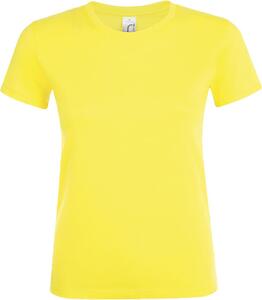 SOL'S 01825 - REGENT WOMEN Damski T Shirt Z Okrągłym ściągaczem Cytrynowy
