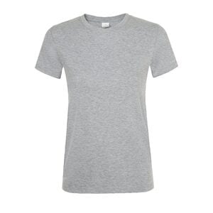 SOL'S 01825 - REGENT WOMEN Damski T Shirt Z Okrągłym ściągaczem Mieszanka szarości