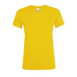 SOL'S 01825 - REGENT WOMEN Damski T Shirt Z Okrągłym ściągaczem Złoty