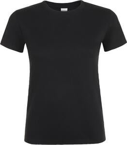 SOL'S 01825 - REGENT WOMEN Damski T Shirt Z Okrągłym ściągaczem Głęboka czerń