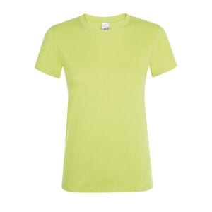 SOL'S 01825 - REGENT WOMEN Damski T Shirt Z Okrągłym ściągaczem Zielone jabłuszko