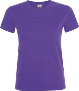 SOL'S 01825 - REGENT WOMEN Damski T Shirt Z Okrągłym ściągaczem Ciemny fiolet