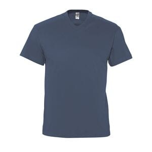 SOL'S 11150 - VICTORY Męski T Shirt Z Dekoltem Typu V Neck Dżinsowy