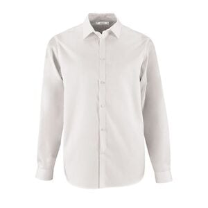 SOL'S 02102 - BRODY MEN Męska Koszula Z Materiału W Jodełkę Biały