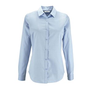 SOL'S 02103 - BRODY WOMEN Damska Koszula Z Materiału W Jodełkę Błękit