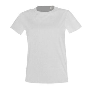 SOL'S 02080 - Imperial FIT WOMEN Damski Dopasowany T Shirt Z Okrągłym ściągaczem Biały