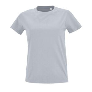SOL'S 02080 - Imperial FIT WOMEN Damski Dopasowany T Shirt Z Okrągłym ściągaczem czysta szarość
