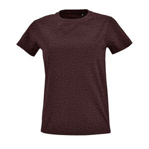 SOL'S 02080 - Imperial FIT WOMEN Damski Dopasowany T Shirt Z Okrągłym ściągaczem Czerwonobrunatny wrzos