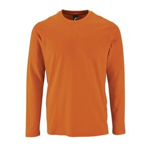 SOL'S 02074 - Imperial LSL MEN Męski T Shirt Z Długim Rękawem Pomarańczowy