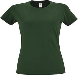SOL'S 11502 - Imperial WOMEN Damski T Shirt Z Okrągłym ściągaczem Butelkowa zieleń