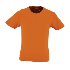 SOL'S 02078 - Milo Kids Dzięcięcy T Shirt Z Okrągłym ściągaczem I Krótkimi Rękawami Pomarańczowy