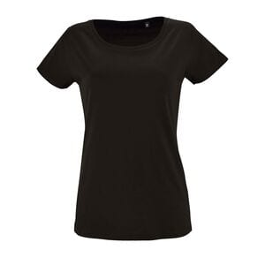 SOL'S 02077 - Milo Women Damski T Shirt Z Krótkim Rękawem Głęboka czerń