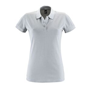 SOL'S 11347 - PERFECT WOMEN Damska Koszulka Polo, Krótki Rękaw czysta szarość