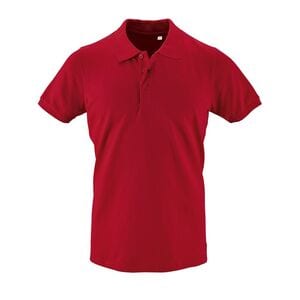 SOL'S 01708 - PHOENIX MEN Męska Koszulka Polo Wykonana Z Bawełny Z Dodatkiem Elastanu Czerwony