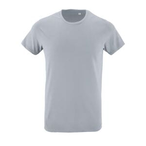 SOL'S 00553 - REGENT FIT Dopasowany T Shirt Z Okrągłym ściągaczem czysta szarość